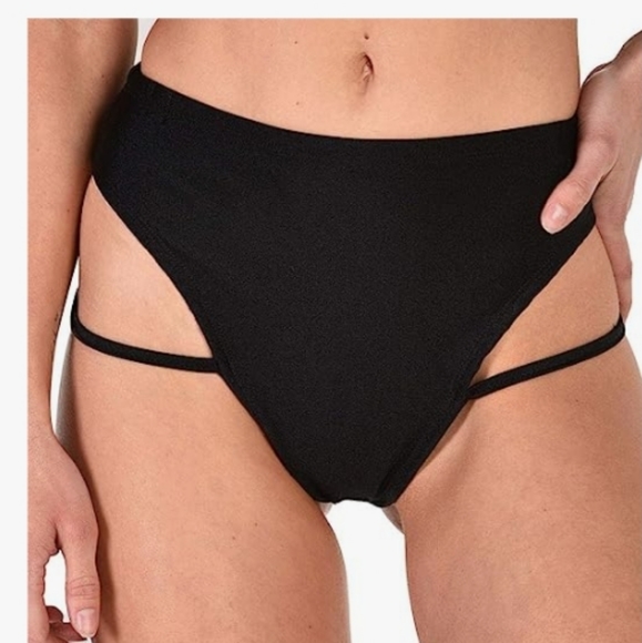 NWT iHeartRaves Strappy Black Bottoms - Picture 1 of 4